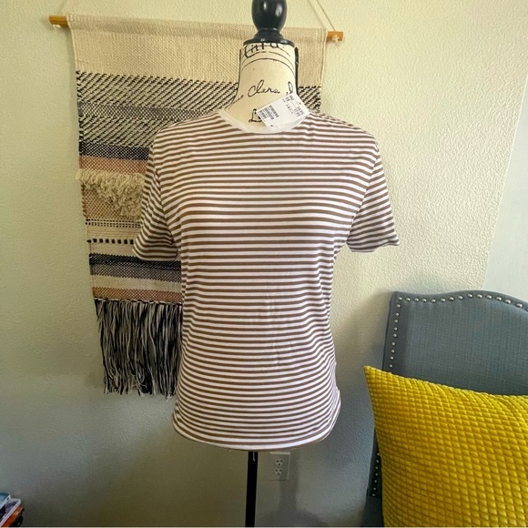 HM striped crew t shirt. New - Picture 1 of 2